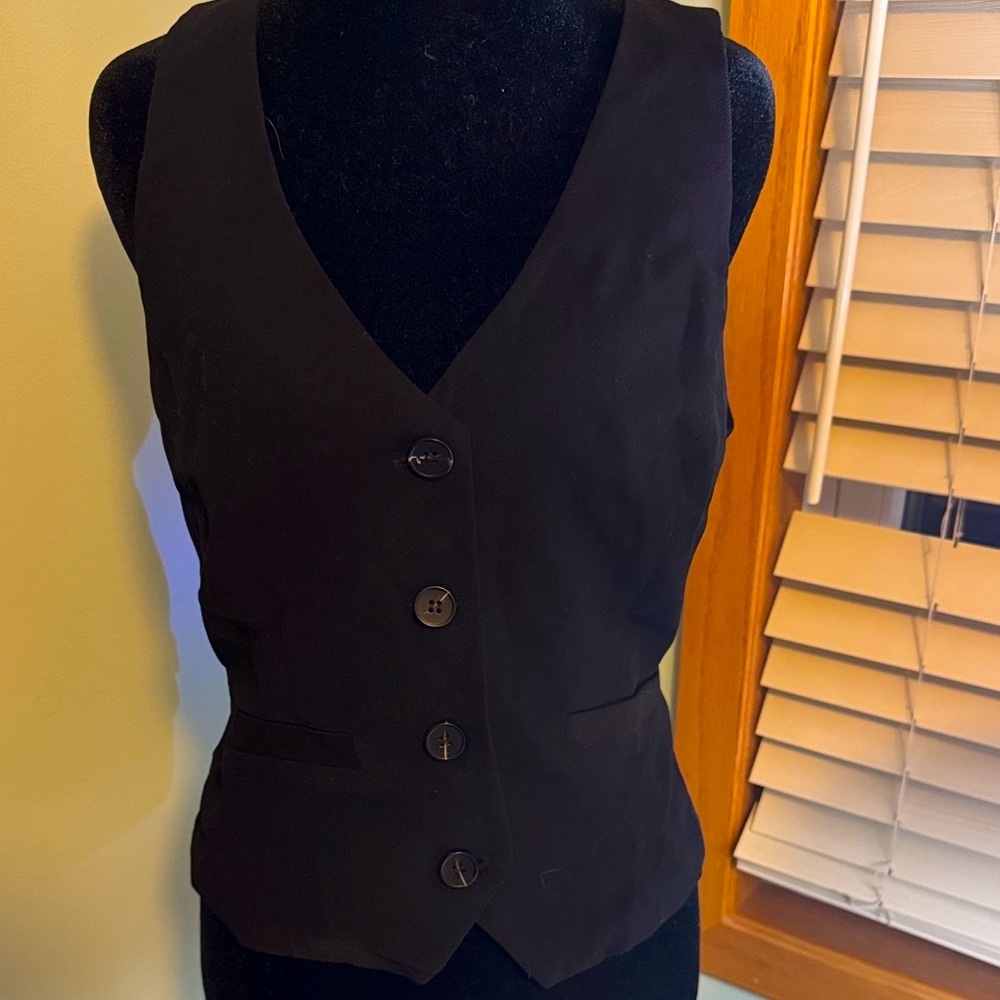 Current Air Black Button Down Vest - image 1